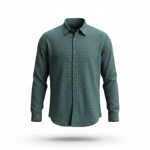 Perry Ellis blue Plaid Button Down Shirt